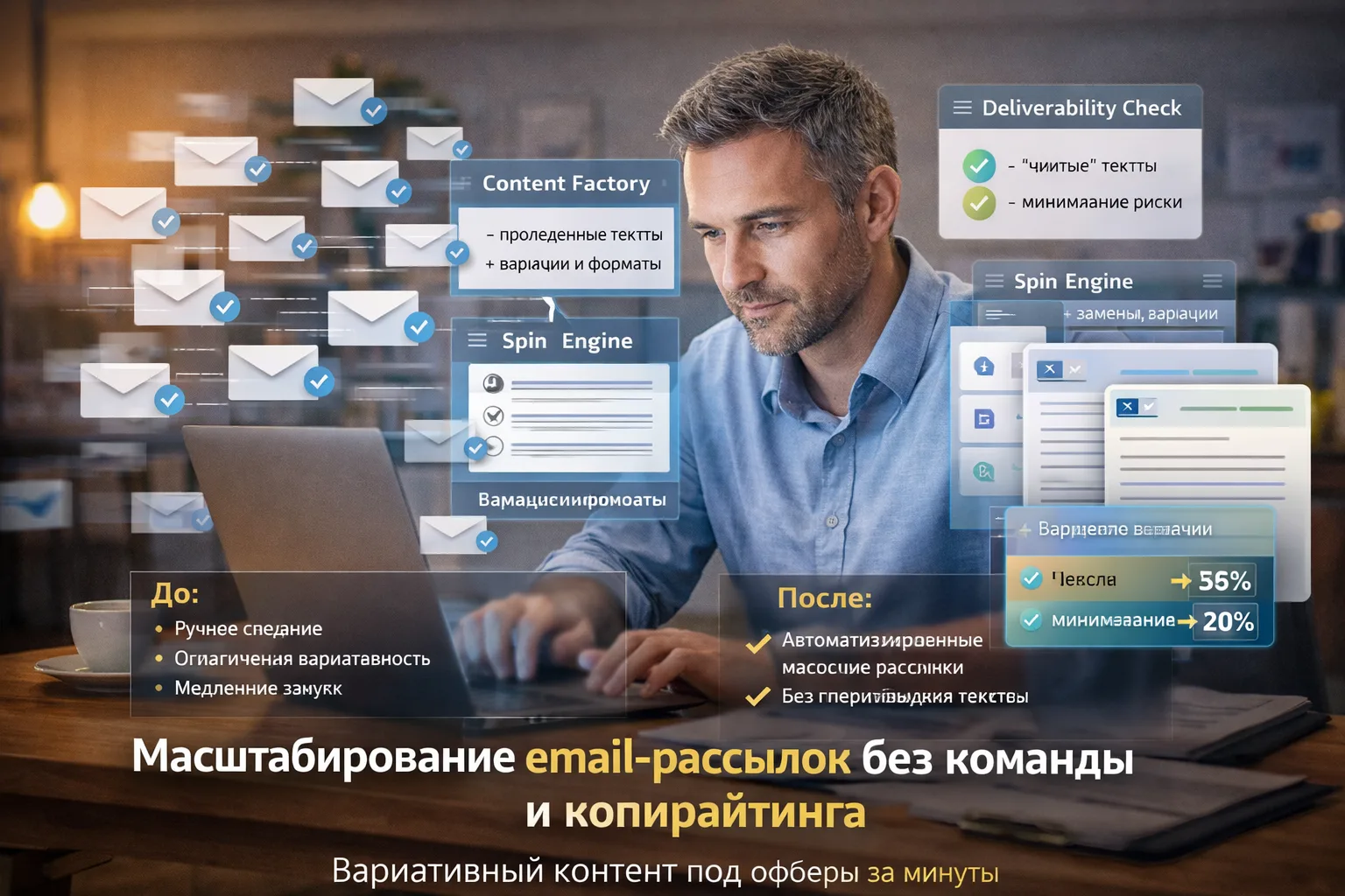 Массовые рассылки без ручной работы